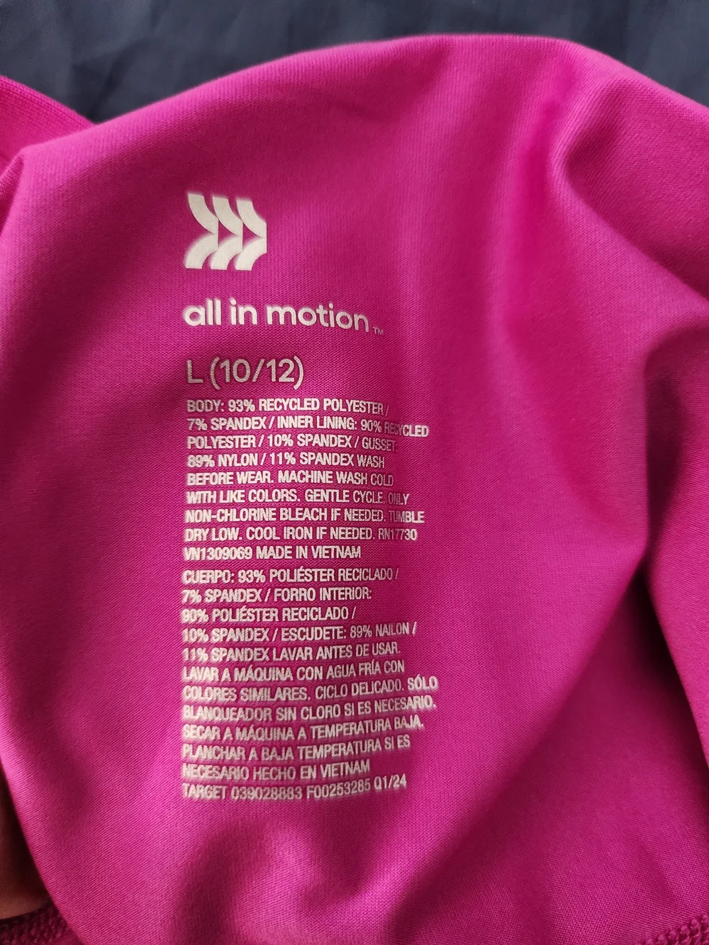 All in motion GIRLS Bright Fuchsia Active Dress